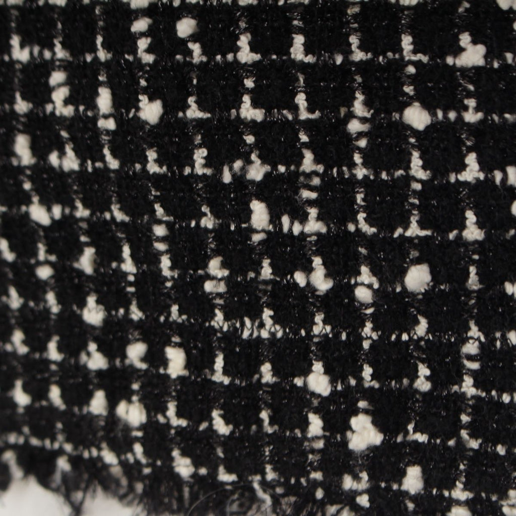 Chanel Wool Nylon Short Sleeve Top Black White 34 — view 8
