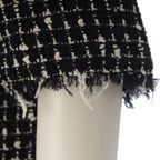 Chanel Wool Nylon Short Sleeve Top Black White 34 — view 6