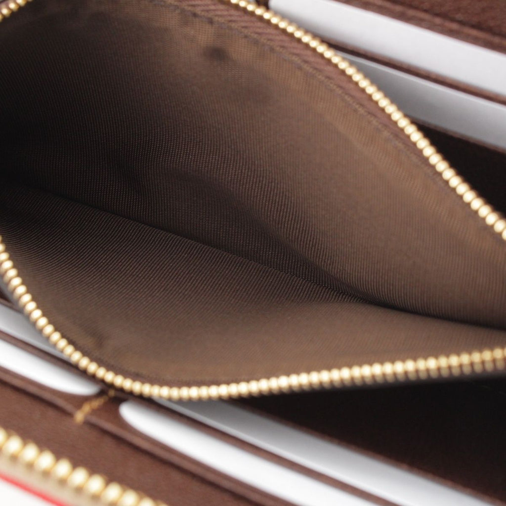 Gucci Horsebit GG Canvas Web Zip Around Wallet Beige — view 9