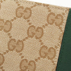 Gucci Horsebit GG Canvas Web Zip Around Wallet Beige — view 6