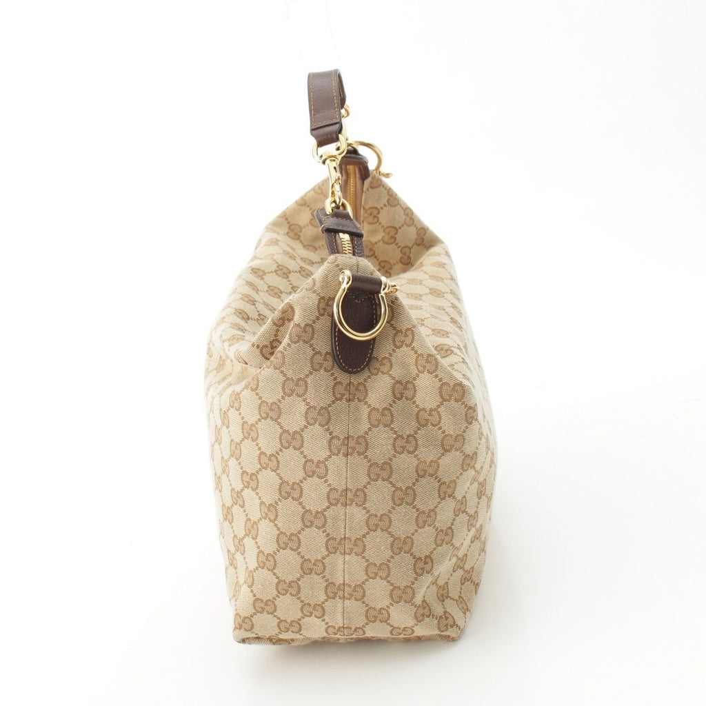 Gucci Brera GG Canvas Crossbody Shoulder Bag Beige — view 3