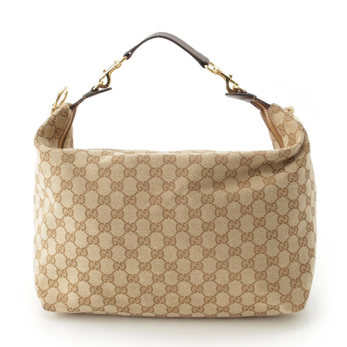 Gucci Brera GG Canvas Crossbody Shoulder Bag Beige