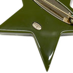 Chanel Brooch CC Logo Khaki Black Multi Star — view 3