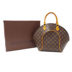 Louis Vuitton Bag Handbag Monogram Canvas Ellipse MM Brown Handle Large — view 5