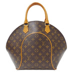 Louis Vuitton Bag Handbag Monogram Canvas Ellipse MM Brown Handle Large — view 2
