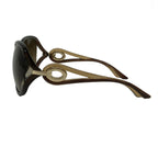 Dior Sunglasses Dark Brown Gold Eyewear — view 2