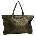 Gucci Shoulder Bag Imprime Gray Beige Leather