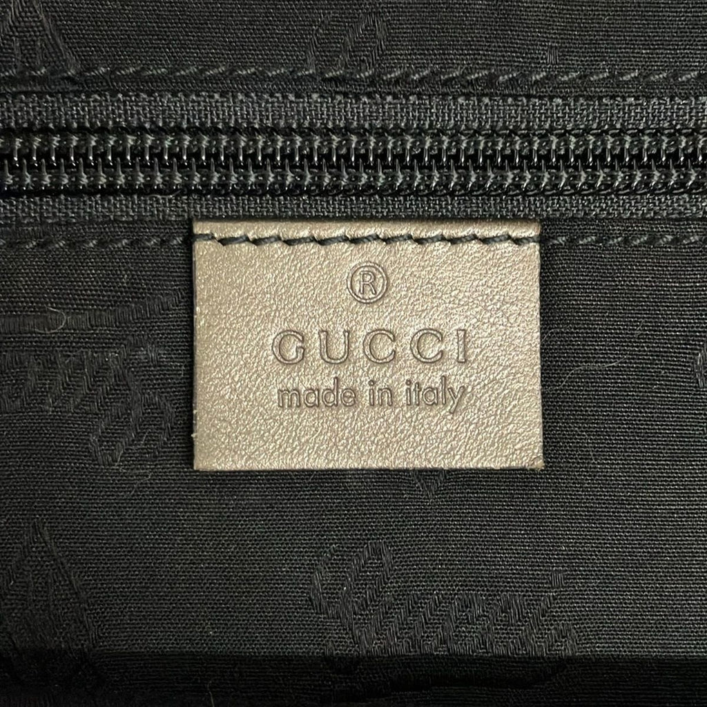 Gucci Shoulder Bag Imprime Gray Beige Leather — view 8