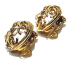 Chanel CC Logo Earrings Rhinestone — view 2