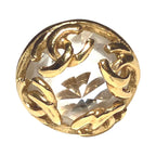 Chanel CC Logo Earrings Rhinestone — view 8
