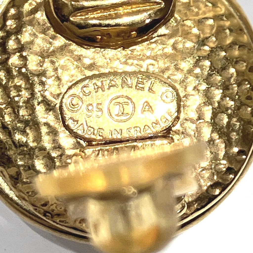 Chanel CC Logo Earrings Rhinestone — view 5