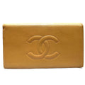 Chanel CC Logo Bifold Wallet Caviar Leather