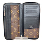 Louis Vuitton Zippy Wallet Vertical Monogram Macassar Canvas Leather — view 3