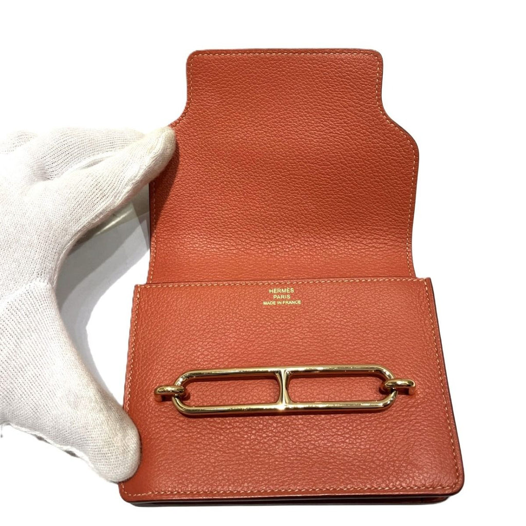 Hermes Roulis Slim Wallet Bifold Wallet Chevre Mysore — view 3