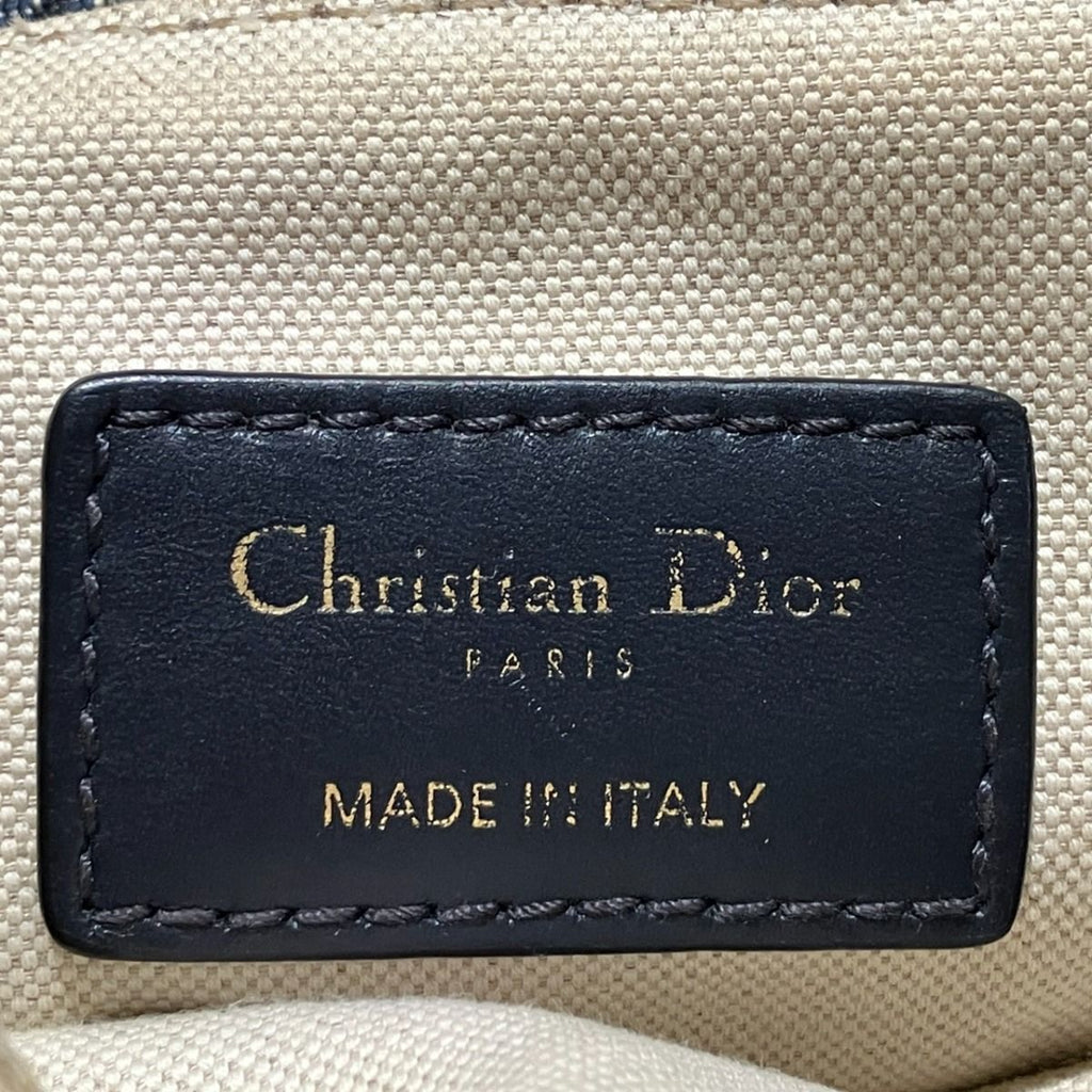 Dior 2-Way Saddle Bag Oblique Cotton Leather — view 4
