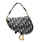 Dior 2-Way Saddle Bag Oblique Cotton Leather — view 2