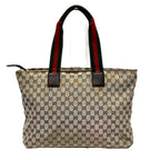 Gucci Mothersbag Sherry Line Tote Canvas Leather — view 2
