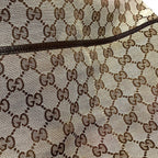 Gucci Mothersbag Sherry Line Tote Canvas Leather — view 7