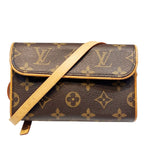 Louis Vuitton Pochette Florentine Monogram Waist Bag Canvas