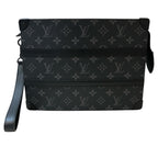 Louis Vuitton Trunkpochette Monogram Eclipse Clutch Canvas