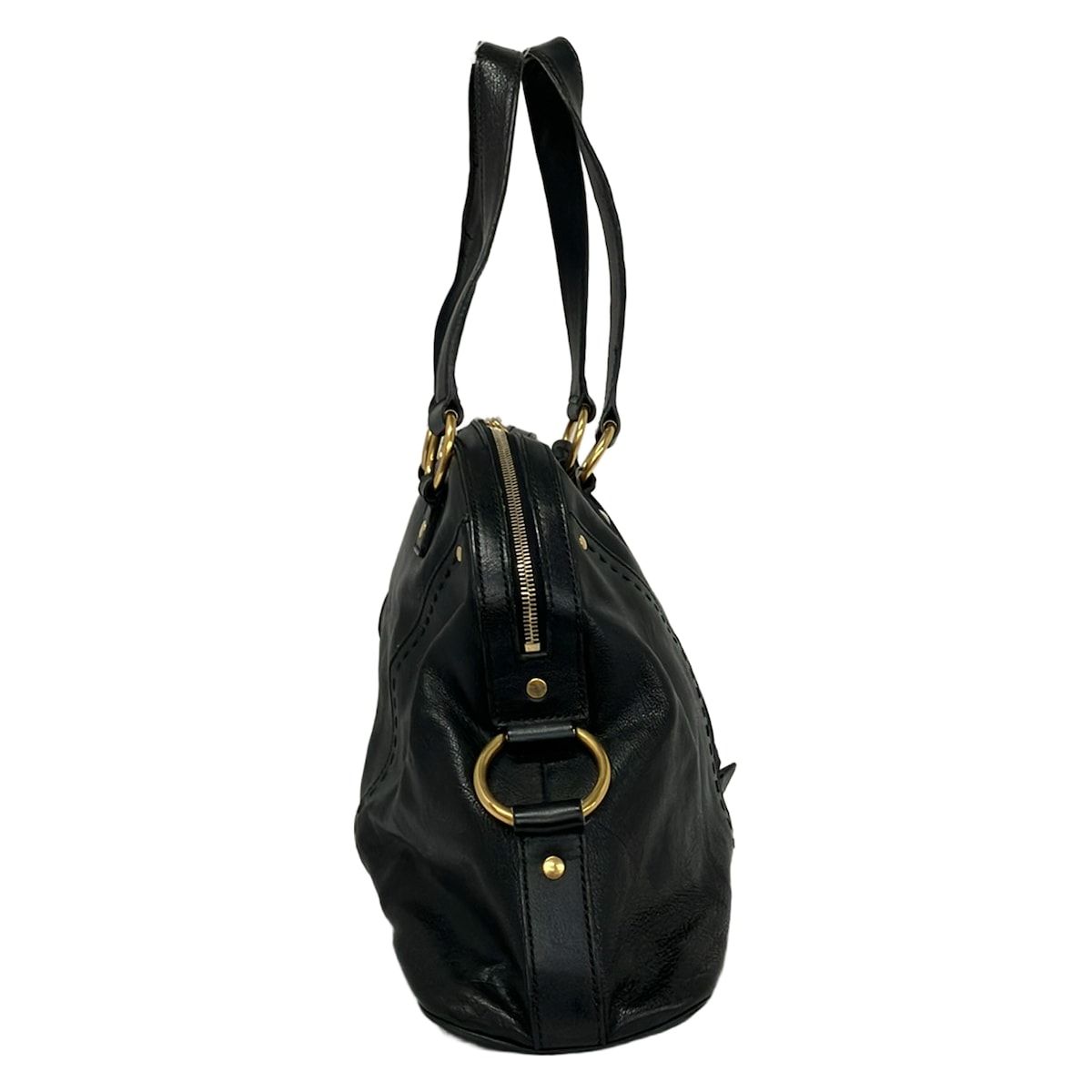 Saint Laurent Rive Gauche Handbag Muse Bag Black Leather — view 2