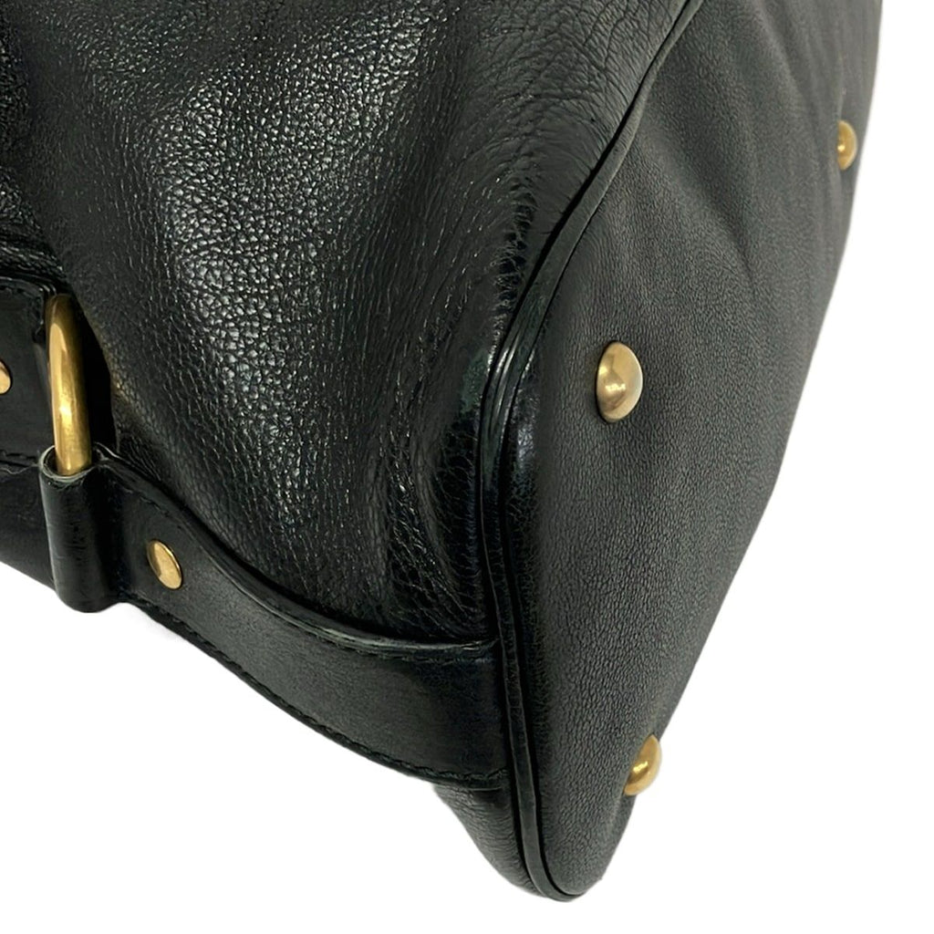 Saint Laurent Rive Gauche Handbag Muse Bag Black Leather — view 6