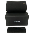 Chanel Sunglasses Black Chain Leather Eyewear — view 5