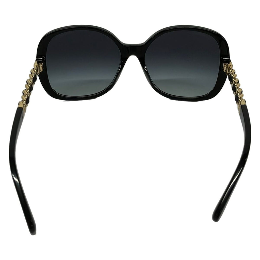 Chanel Sunglasses Black Chain Leather Eyewear — view 3