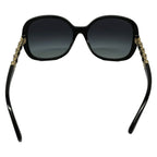 Chanel Sunglasses Black Chain Leather Eyewear — view 3