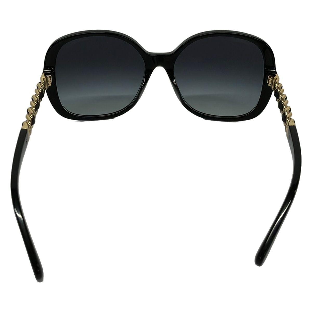 Chanel Sunglasses Black Chain Leather Eyewear — view 3