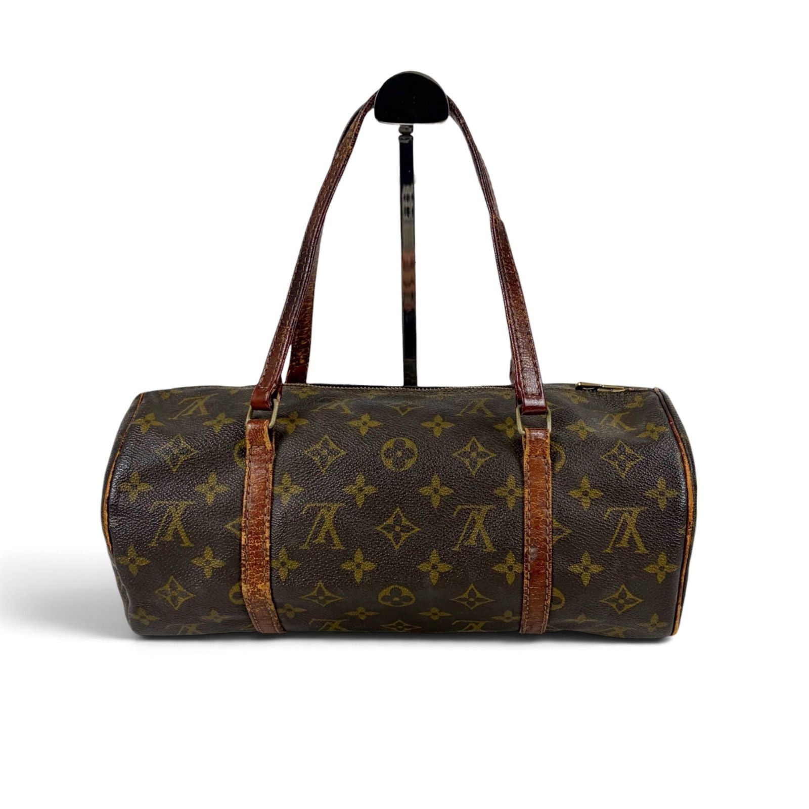 Louis Vuitton Papillon 30 Shoulder Bag Monogram Lambskin Brown Drum — view 3