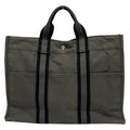 Hermes Tote Fourre Tout MM Gray Black