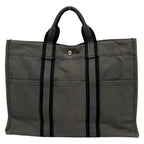 Hermes Tote Fourre Tout MM Gray Black