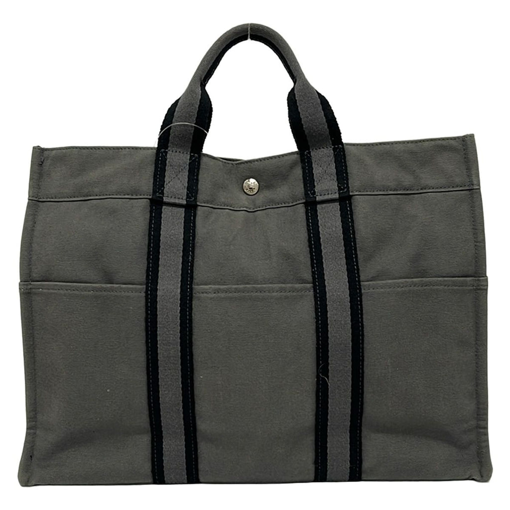 Hermes Tote Fourre Tout MM Gray Black — view 3