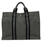 Hermes Tote Fourre Tout MM Gray Black — view 3