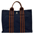 Hermes Tote Fourre Tout PM Dark Navy Brown