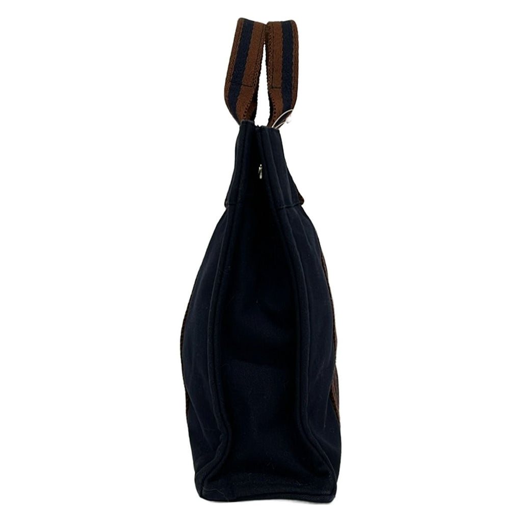 Hermes Tote Fourre Tout PM Dark Navy Brown — view 4