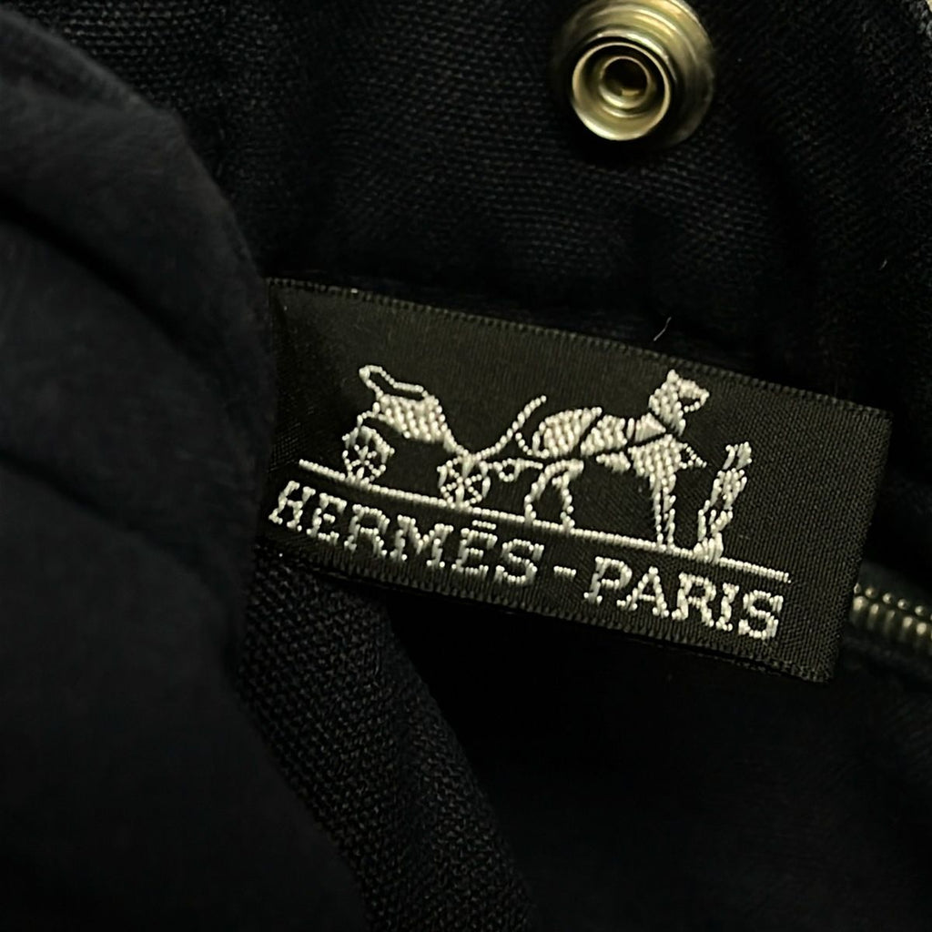 Hermes Tote Fourre Tout PM Dark Navy Brown — view 8