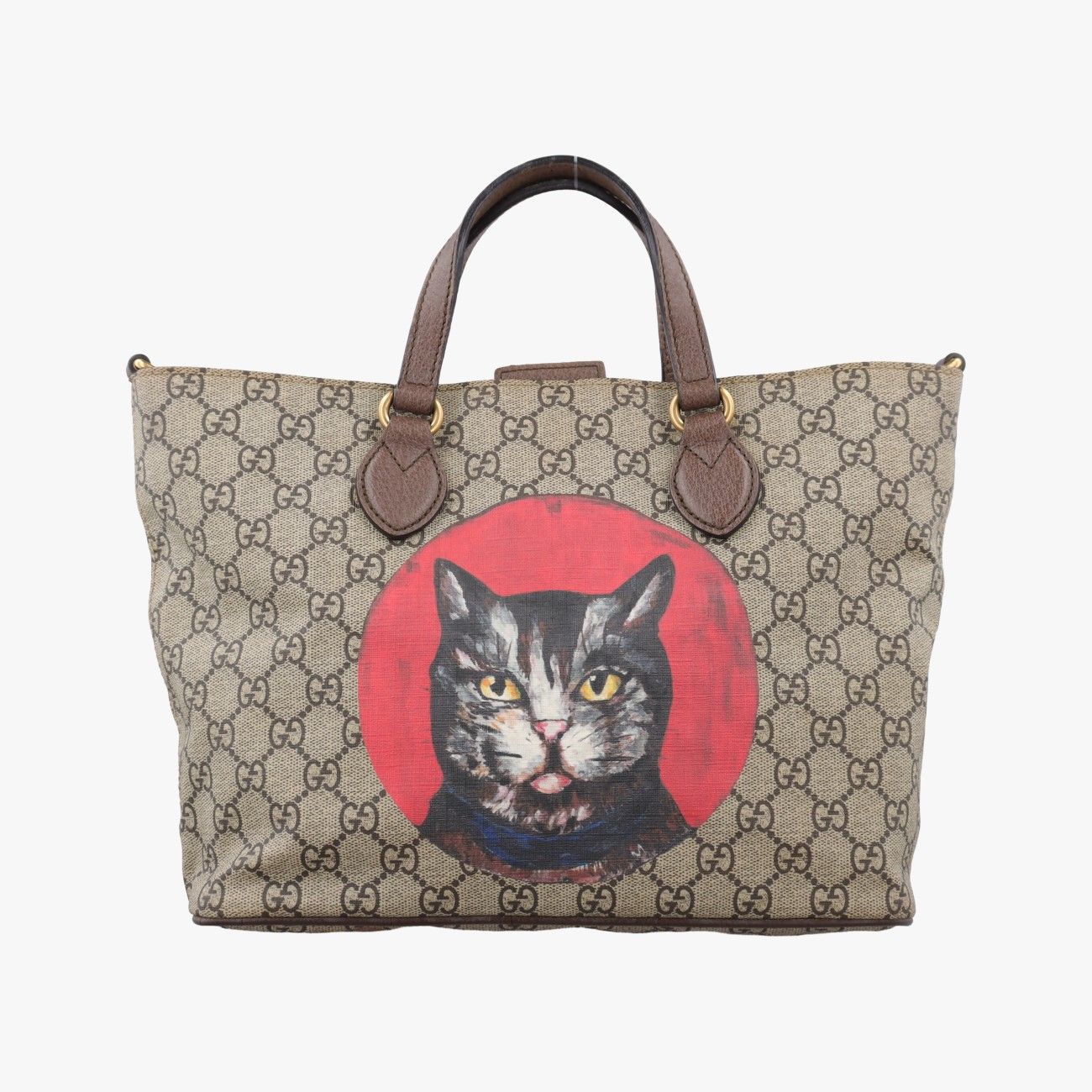 Gucci GG Supreme Bosco Patch Beige Multicolor Canvas Handbag