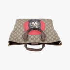 Gucci GG Supreme Bosco Patch Beige Multicolor Canvas Handbag — view 8