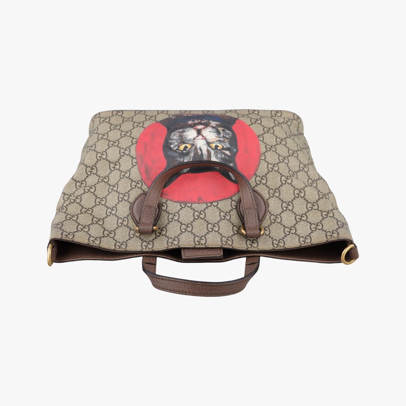 Gucci GG Supreme Bosco Patch Beige Multicolor Canvas Handbag — view 8
