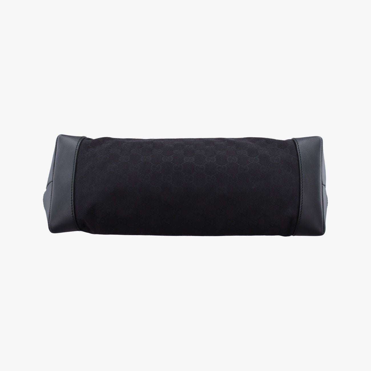 Gucci GG Canvas Web Sherry Line Tote Black Leather — view 3