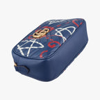 Gucci GG Marmont Navy Multicolor Leather Shoulder — view 5