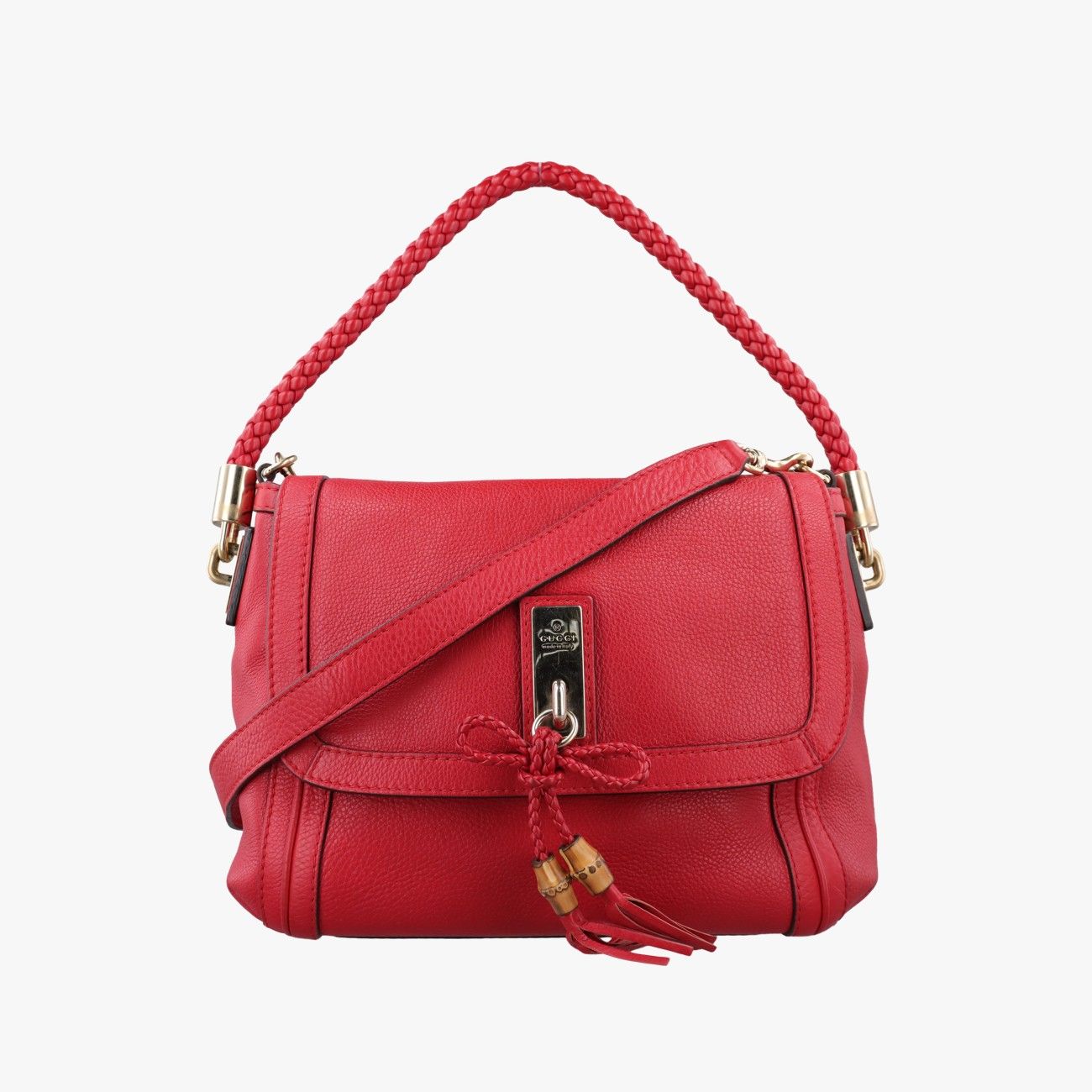 Gucci Bella Red Leather Shoulder