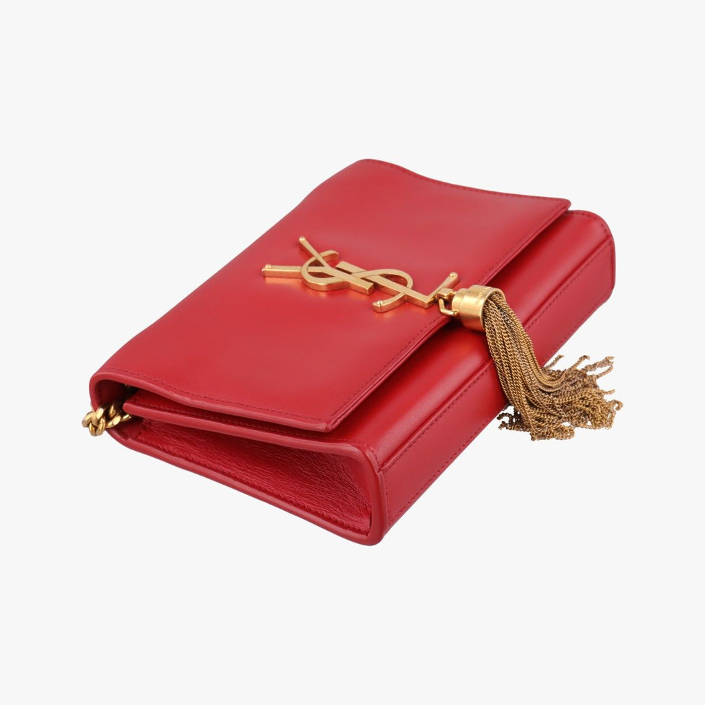 Saint Laurent Kate Red Leather Shoulder — view 5