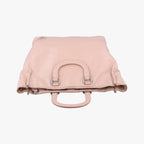 Prada Triangle Logo Tote Pink Leather — view 8