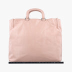 Prada Triangle Logo Tote Pink Leather — view 2