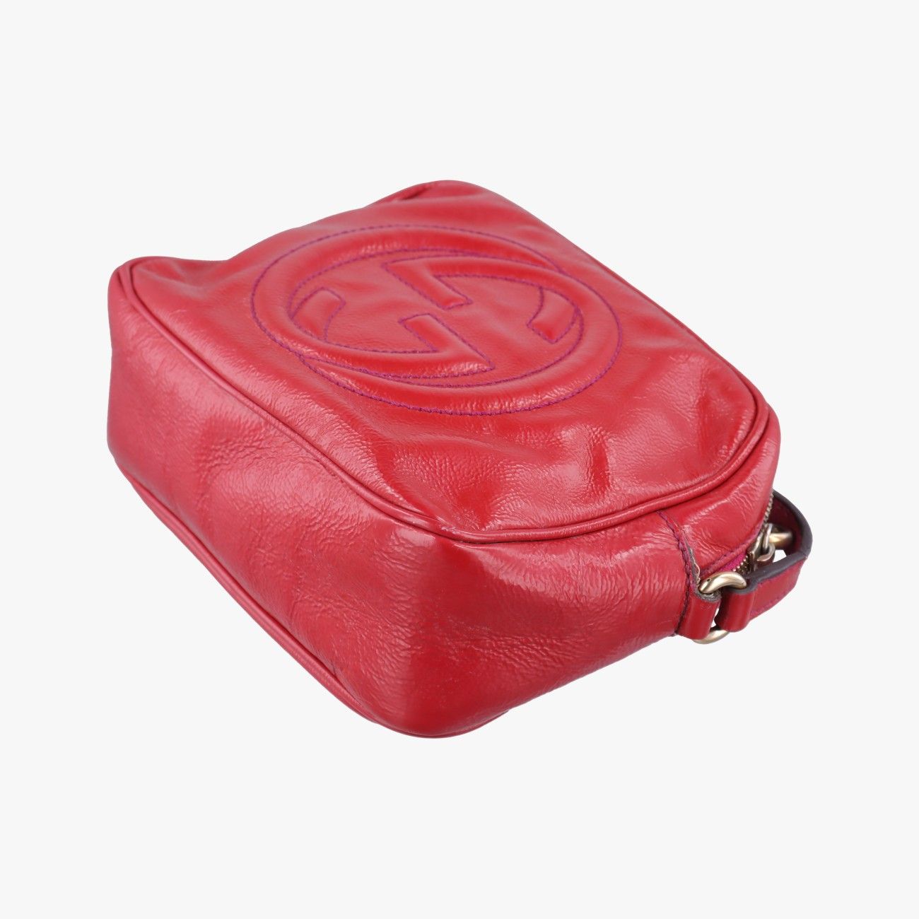 Gucci Soho Red Patent Shoulder — view 4
