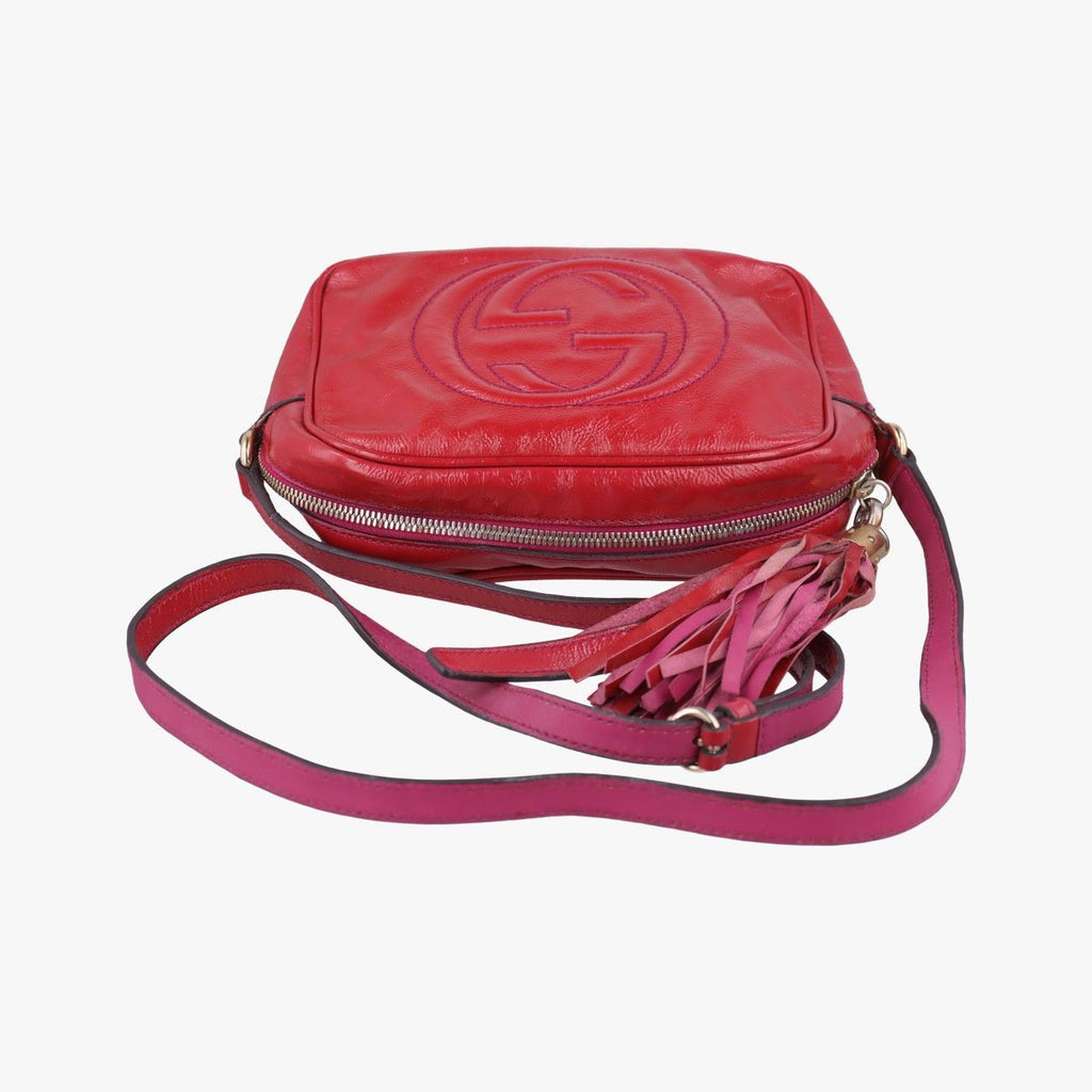 Gucci Soho Red Patent Shoulder — view 8