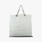 Dior Soft Lady Cannage Intrecciato Tote White Lambskin — view 2